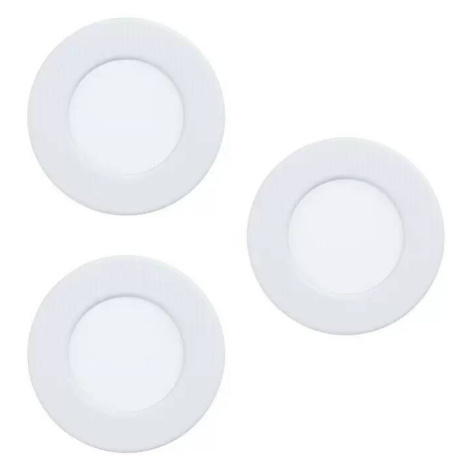 Vestavné LED svítidlo Eglo Fueva 5 / 3x 2,7 W / IP20 / Ø 8,6 cm / ocel / plast / teplá bílá / bí