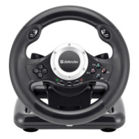 Volant Defender TURBO PRO, 10tl., USB, černý, s pedály, PS3,PS4,PC,Xbox One,Xbox Series X/S,Nint