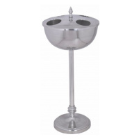 Estila Designová stříbrná nádoba na chlazení vína Perlea z kovu s elegantin pokrývkou 81cm