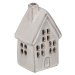 LED porcelánový domeček HOUSE WILBUR 12 cm bílý