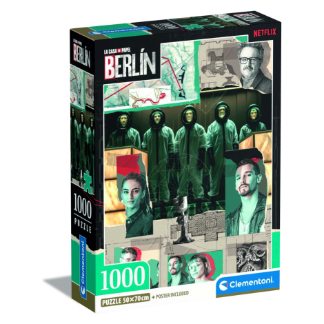 Puzzle La Casa de Papel: Berlin - Jdeme do akce 1000 dílků - kolektiv