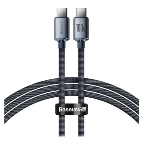 Baseus Crystal Shine Series kabel USB-C/USB-C (100W) 1,2m černý