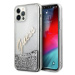 Kryt Guess GUHCP12LGLVSSI iPhone 12 Pro Max 6,7" silver hardcase Glitter Vintage Script (GUHCP12