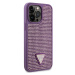 Zadní kryt Guess Rhinestones Triangle Metal Logo pro Apple iPhone 14 Pro Max, purple