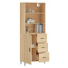 vidaXL Skříň highboard dub sonoma 69,5 x 34 x 180 cm kompozitní dřevo