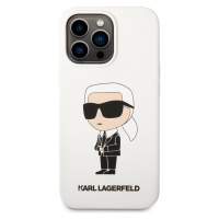 Zadní kryt Karl Lagerfeld Liquid Silicone Ikonik NFT pro Apple iPhone 13 Pro, white