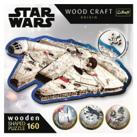 Trefl Dřevěné puzzle 160 dílků - Millennium Falcon