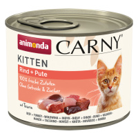 Animonda Carny Kitten 24 x 200 g - Hovězí a krůtí