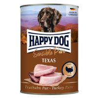 Happy Dog Sensible Pure 12 × 400 g výhodné balení - Texas (krůtí)