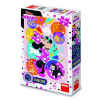 Puzzle Svítící Minnie a balónky 100 xl dílků neon DINO