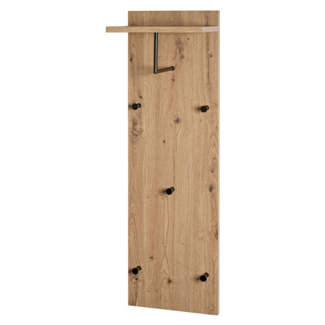 ŠATNÍ PANEL, černá, barvy dubu cm