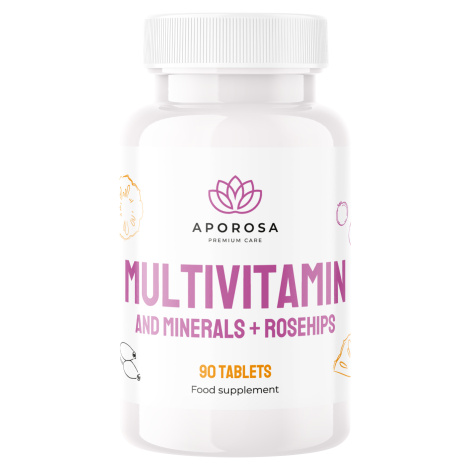 APOROSA Multivitamin a minerály s šípky 90 tablet