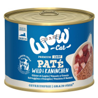 WOW CAT Senior zvěřina a králík 6× 200 g