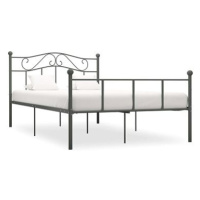 Rám postele šedý kov 120x200 cm