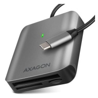 AXAGON CRE-S3C, 3-slot & lun card reader, UHS-II support, SUPERSPEED USB-C