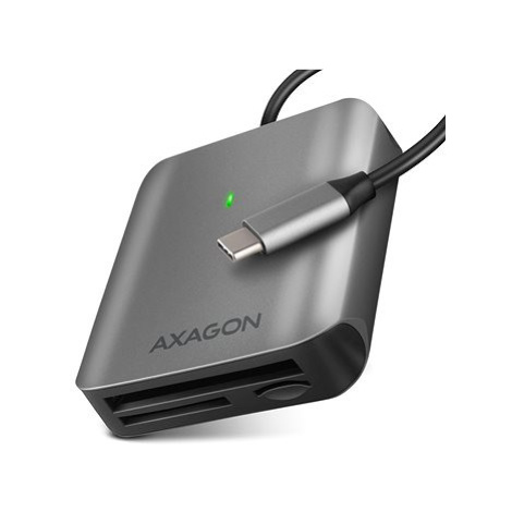 AXAGON CRE-S3C, 3-slot & lun card reader, UHS-II support, SUPERSPEED USB-C