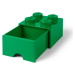 Zelený úložný box s šuplíkem LEGO®