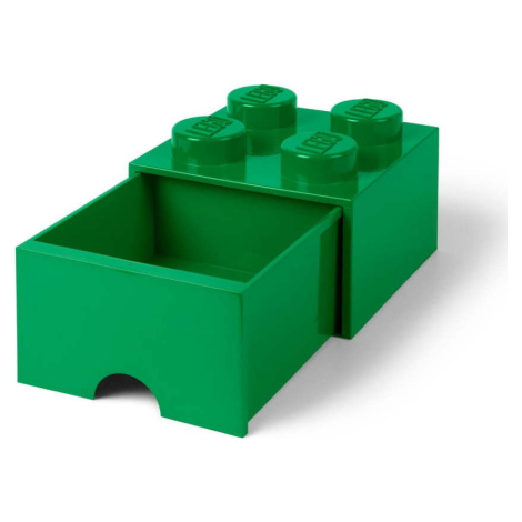 Zelený úložný box s šuplíkem LEGO®