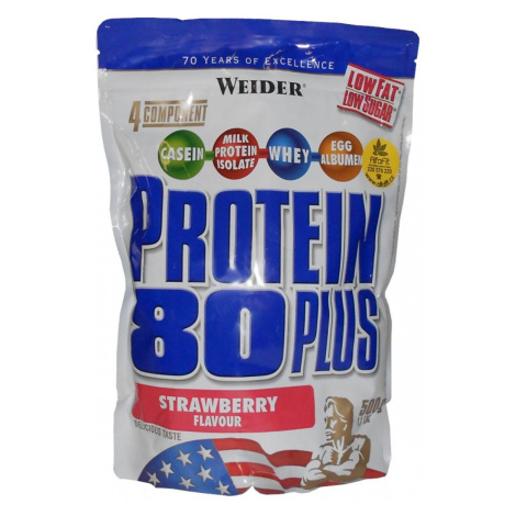 WEIDER Protein 80 Plus strawberry sáček 500 g