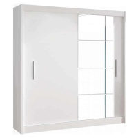 Tempo Kondela Skříň LOW s posuvnými dveřmi – bílá + kupón KONDELA10 na okamžitou slevu 3% (kupón