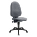 Topstar Standardní otočná židle, bez područek, opěradlo 550 mm, podstavec černý, látka šedá, od 
