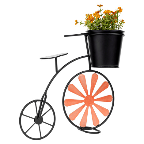 RETRO květináč ve tvaru kola, bordó / černá, Semil Tempo Kondela