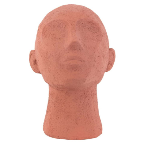Terakotově oranžová dekorativní soška PT LIVING Face Art, výška 22,8 cm