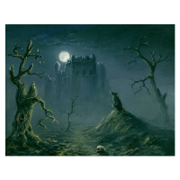 Ilustrace Halloween night, Pobytov, 40 × 30 cm