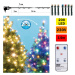 LED Vánoční venkovní řetěz 200xLED 17m IP44 teplá bílá/multicolor + DO