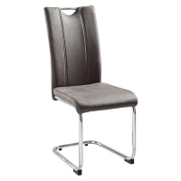 Ti'me HOUPACÍ ŽIDLE, barvy chromu, tmavě šedá