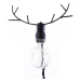 DecoKing Vánoční stolní LED lampa na baterie REINDEER INDUSTRIAL černá