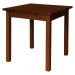 Dede Stůl z masivu borovice 60x60 cm Lak dřeva: Ořech