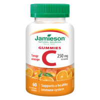 Jamieson Vitamín C Gummies s příchutí pomeranče želatinové pastilky 60 ks