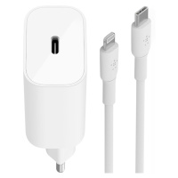 Nabíječka do sítě Belkin, Usb-c Pd 3.0, 25W, pro smartphone +Lightning kabel