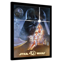 Obraz na zeď - Star Wars 40th Anniversary - New Hope Art, 30x40 cm