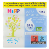 HiPP Babysanft Ultra Sensitive vlhčené ubrousky 4 x 52 ks