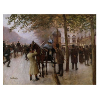 Obrazová reprodukce The Boulevards, Evening in Front of the Cafe Napolitain, late 19th century, 