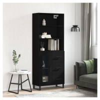 vidaXL Skříň highboard černá 69,5 x 34 x 180 cm kompozitní dřevo