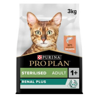 Pro Plan Cat Sterilised Renal Plus granule pro kastrované kočky s lososem 3 kg