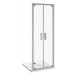 Nion Sprchové dveře pivotové dvoukřídlé L/P, 800 mm, Jika perla Glass, stříbrná/transparentní sk