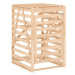 SHUMEE Úložný box na popelnici 84 × 90 × 128,5 cm, masivní borové dřevo