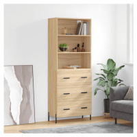 vidaXL Skříň highboard dub sonoma 69,5 x 34 x 180 cm kompozitní dřevo