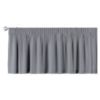 Dekoria Krátký závěs na řasící pásce, Slade Grey - šedá, 260 x 40 cm, Cotton Panama, 702-46
