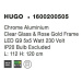 NOVA LUCE závěsné svítidlo HUGO chromovaný hliník čiré sklo a růžový zlatý rám G9 5x5W bez žárov