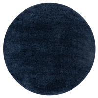 Flair Rugs koberce Kusový koberec Shaggy Teddy Navy kruh - 133x133 (průměr) kruh cm