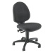 Topstar Standardní otočná židle, bez područek, opěradlo 450 mm, látka antracitová, podstavec čer