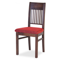 Židle Samba P - látka Barva korpusu: Tmavě hnědá, látka: Micra marone