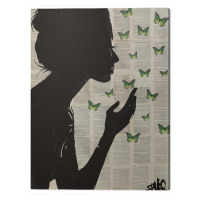 Obraz na plátně Loui Jover - Simplicity - Green, 2 - 60×80 cm