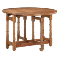 Jídelní stůl kulatý 110 × 76 cm masivní mangovníkové dřevo