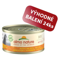 Almo Nature HFC Natural Kuřecí pro koťata 70g výhodné balení 24ks